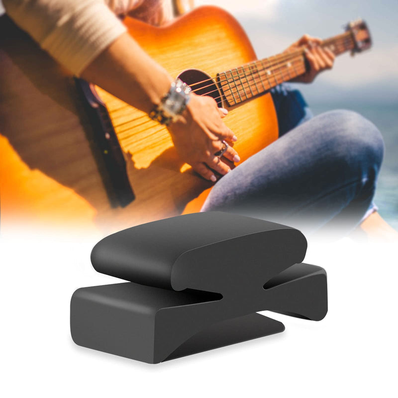 Linkidea 6 Pack Rubber Guitar Headstock Pick Holder, Pickholder for Guitar, Bass, Ukulele (Black)