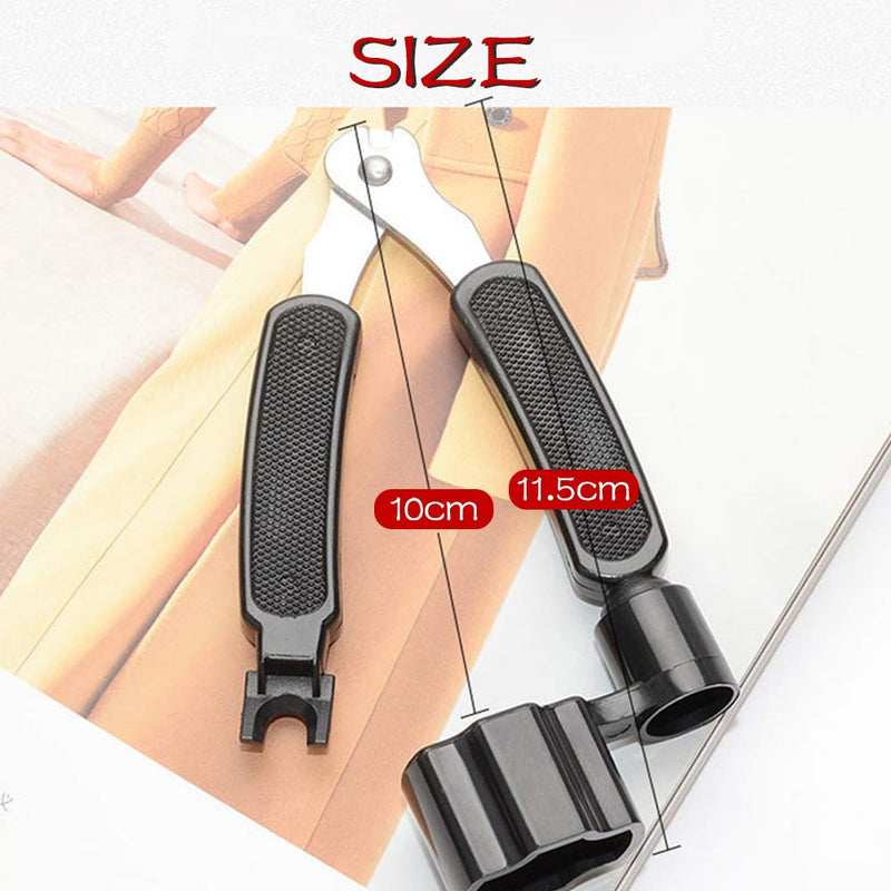 3-In-1 Guitar String Winders Tool, Guitar String Winder Cutter and Bridge Pin Puller Repair Tool for Guitar, Bass, Violin, Ukulele