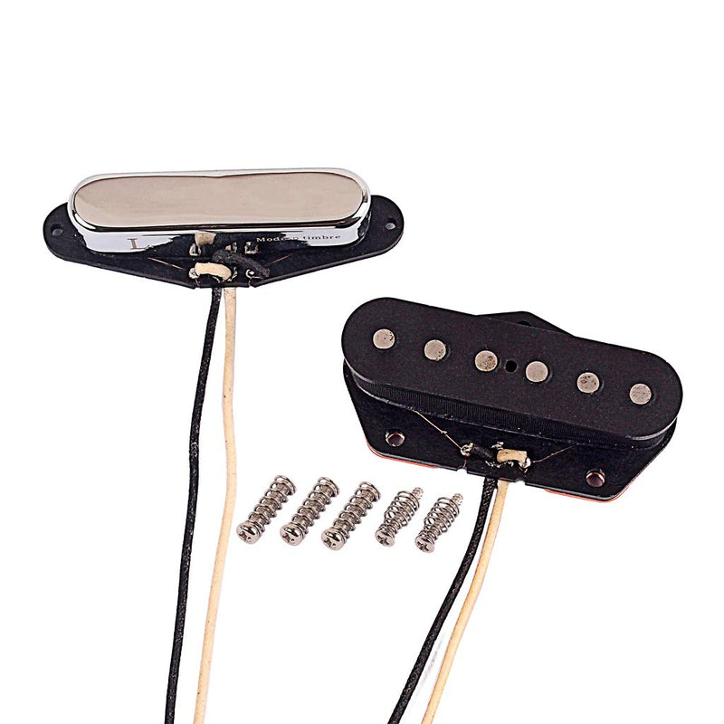 Alnicov Modern Guitar Pickups Set Neck and Bridge Pickup For Tele Telecaster Style Electric Guitar Parts Replacement With L mark