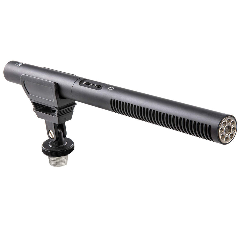 LyxPro CMG-50 Condenser Shotgun Microphone, Battery or Phantom Power for Professional Film, Video DSLR Camera Camcorder Television TV