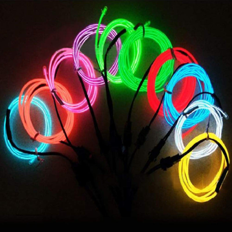 [AUSTRALIA] - FAVOLCANO EL Wire 16.4ft/5M Glow Neon Lights Kit Portable Battery Operated for DIY Decoration (Blue) 