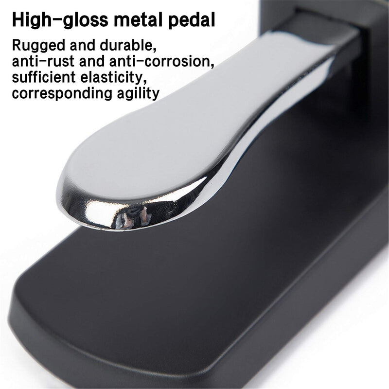 Miwayer Sustain Pedal with Polarity Switch,for MIDI Keyboard,Synth,Digital Pianos,Electronic Drum,Electric Piano,Yamaha,Casio,Roland(6.5 Feet Cable With 1/4 Inch Plug)
