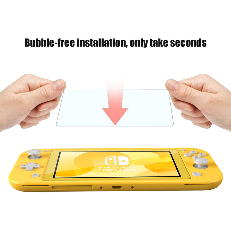 [3 Pack]Switch Lite Screen Protector, JOTO Tempered Glass Screen Film Guard Rounded Edge Real Glass Screen Protector for Nintendo Switch Lite 2019 -Clear