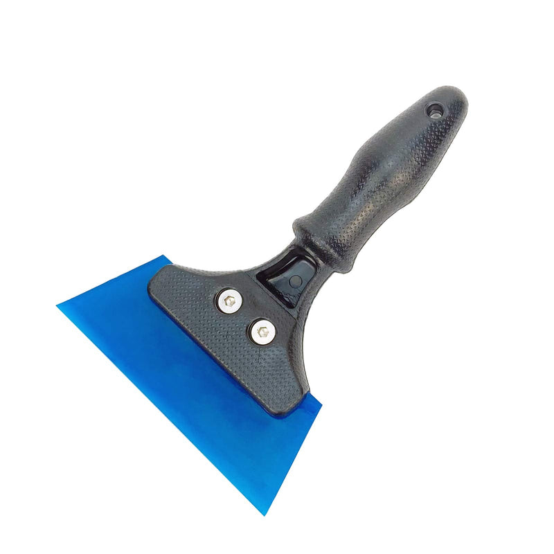 Heavy Duty Car Windshield Squeegee Rubber Shower Squeegee Water Blade Ice Scraper Rubber Squeegee Glass Wiper with Non-Slip Handle for Bathroom Cleaning, Window Tinting, 8Inch Plastic Squeegee