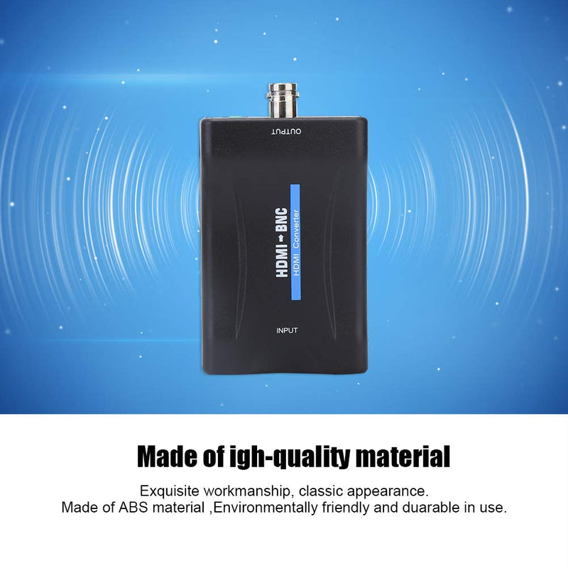 HDMI to BNC Converter, HDMI to BNC Composite Video and 3.5mm Audio Signal Converter Adapter with USB Charge Cable, Support for NTSC / PAL