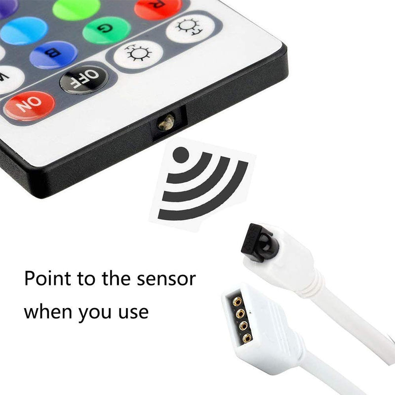 [AUSTRALIA] - 44 Key RGB LED Strip Light Remote Controller Wireless Dimmer IR Remote Control, for SMD 5050 3528 2835 RGB LED Light Strip 44 key remote 