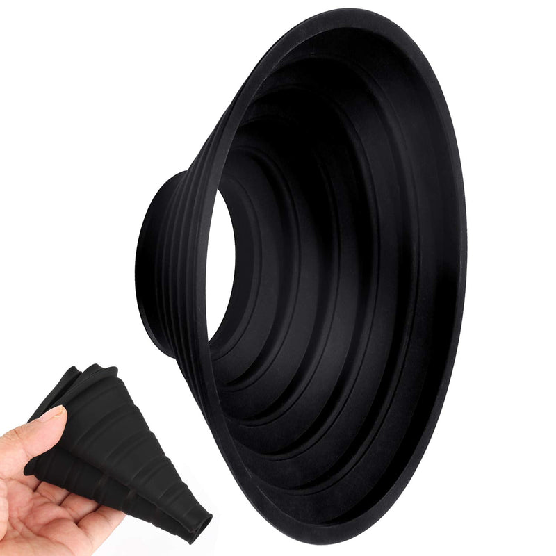 Silicone Lens Hood for Diameter 50-70mm Lens, Anti-Reflective Collapsible Reversible Lens Shade for Nikon Canon Sony Camera Lens, Blocks Unnecessary Reflection and Glare