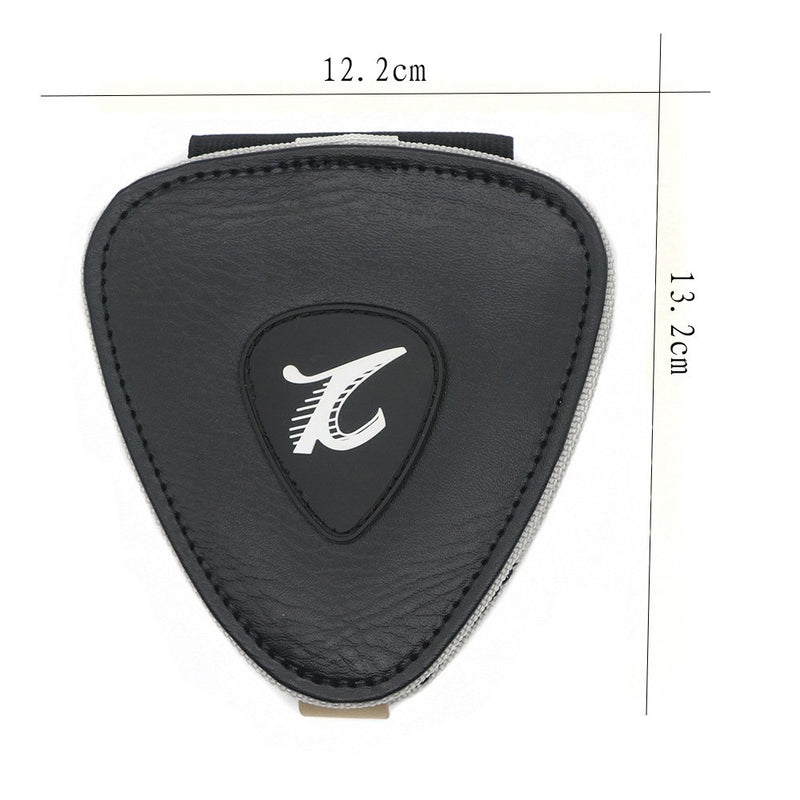 Guitar Picks Holder Case PU Leather Guitar Plectrums Bag Case with 20Pcs Mixed Thickness Variety Pack Colorful Acoustic Electric Guitar Picks Gift for Guitar Players