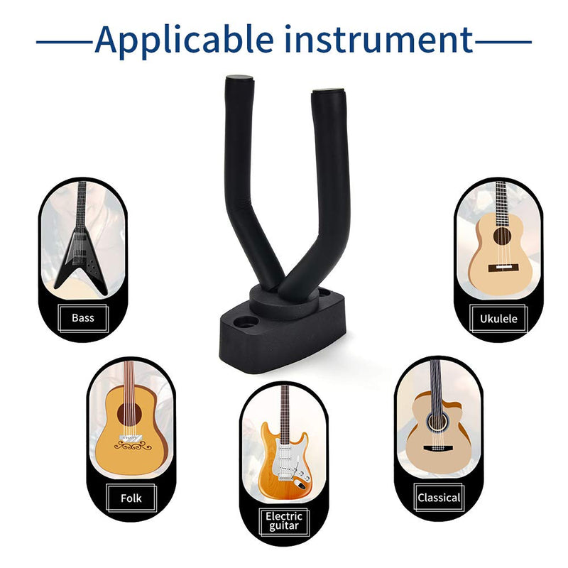 Guitar Hanger and Guitar Wall Mount Bracket Holder Fits All Size Guitars Bass Mandolin Banjo Ukulele Acoustic and Electric Guitars（3PACK） 1 style 1(3pcs)