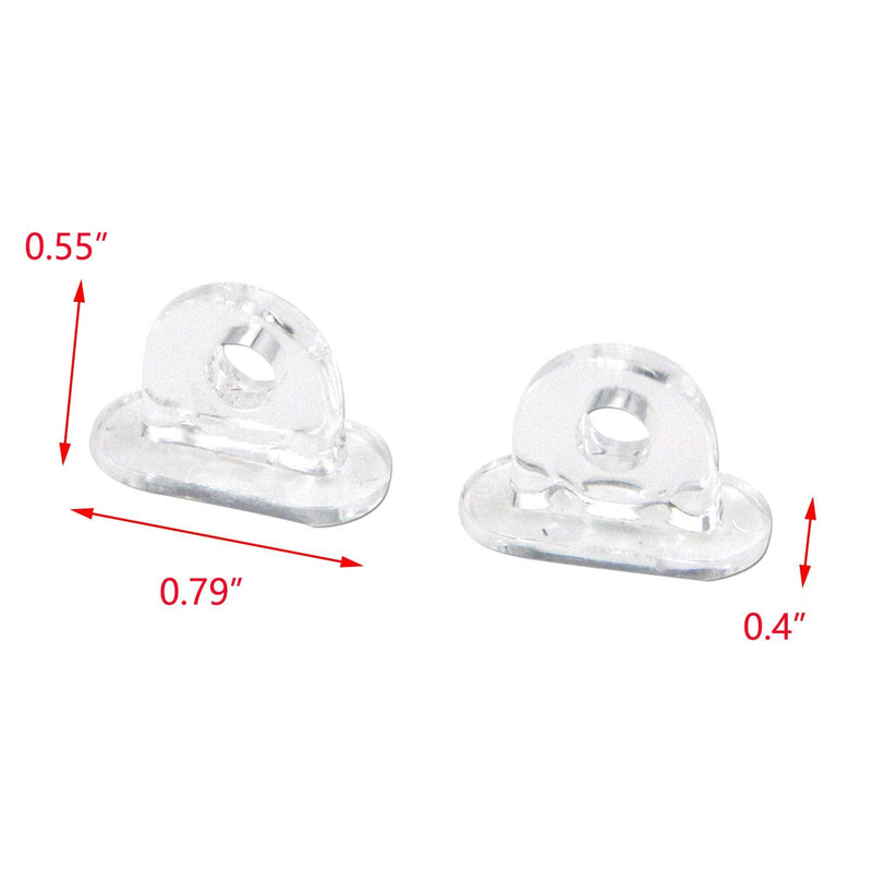 [AUSTRALIA] - T Tulead Mini Hinge Hasp Acrylic Hasp Buckle Box Clear Hinge Latch Hasp Lock Hinge Latch Buckles Pack of 5 