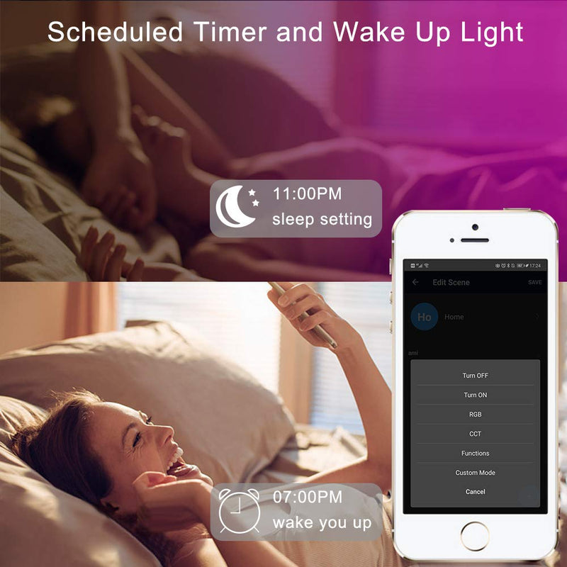 [AUSTRALIA] - LED Controller, Bluetooth Mesh Smart RGB Controller for LED Strip Lights, More 64 LED Strip Collaborations, Dimmable Colors, Sunset Alarm Clock Rgb Bluetooth Mesh Controller 
