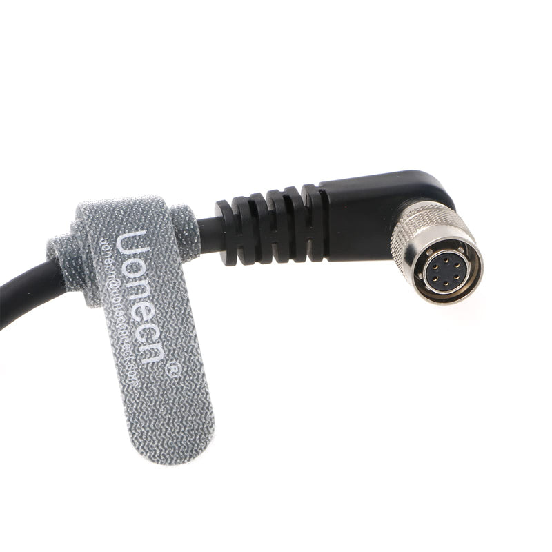 Uonecn Basler AVT GIGE CCD Camera Cable Right Angle Hirose 6 Pin Female to Open End 39''