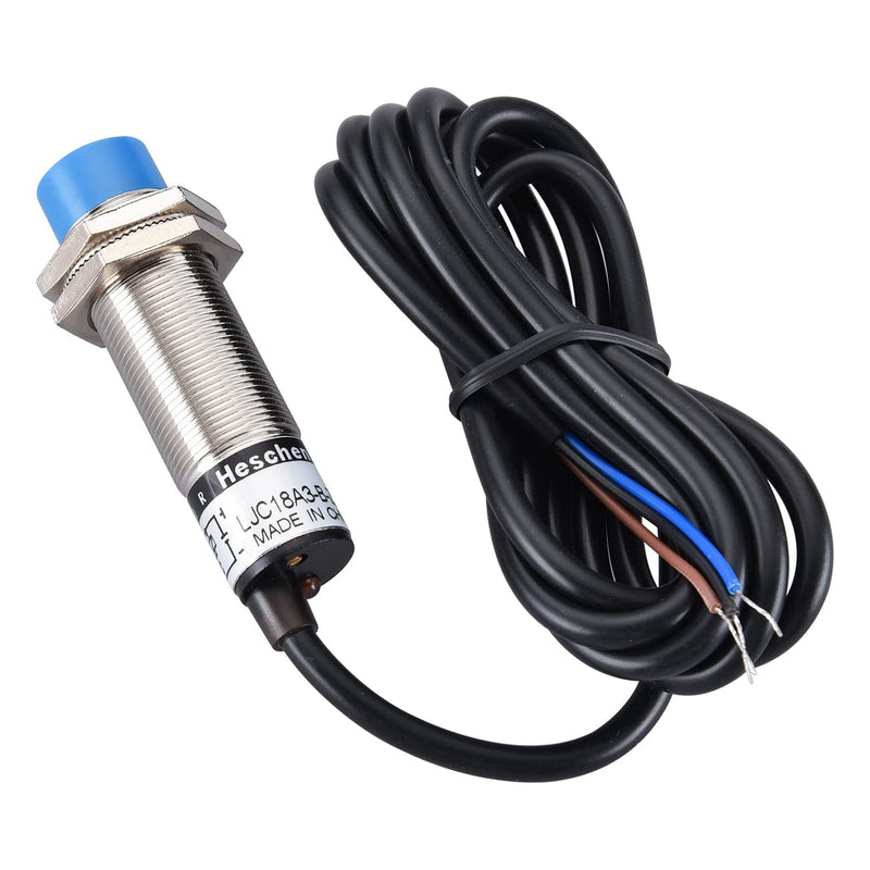[AUSTRALIA] - Heschen M18 Capacitive Proximity Sensor Switch Non-Shield Type LJC18A3-B-Z/AX Detection 10mm 10-30VDC 200mA NPN Normally Closed(NC) 3 Wires 