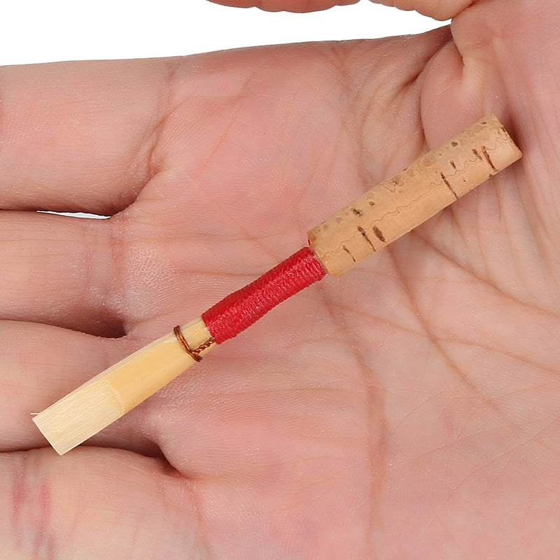 5pcs Oboe Reeds, Medium Soft Strength Handmade Oboe Reed with Red Cork Instrument Accessories