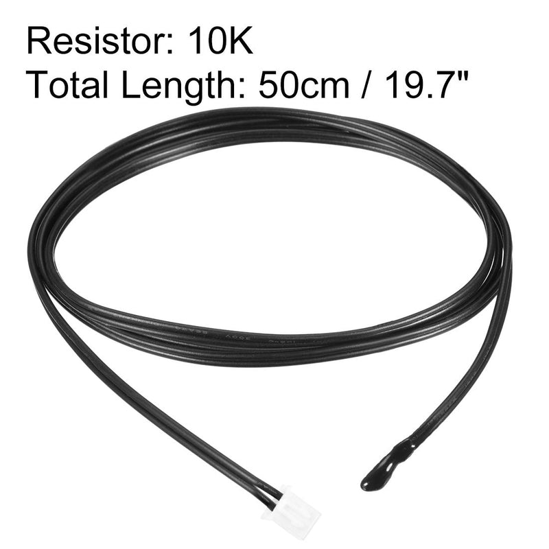 uxcell 10K NTC Thermistor Probe 19.7 Inch Epoxy Sensitive Temperature Temp Sensor for Air Conditioner