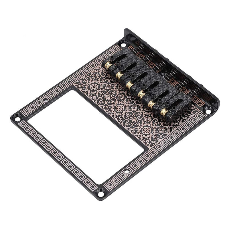 [AUSTRALIA] - Guitar Bridge, Durable Saddle Guitar Bridge Humbucker Pickup Slot for TL Telecaster Electric Guitars.(Black Kaleidoscope) Black Kaleidoscope 