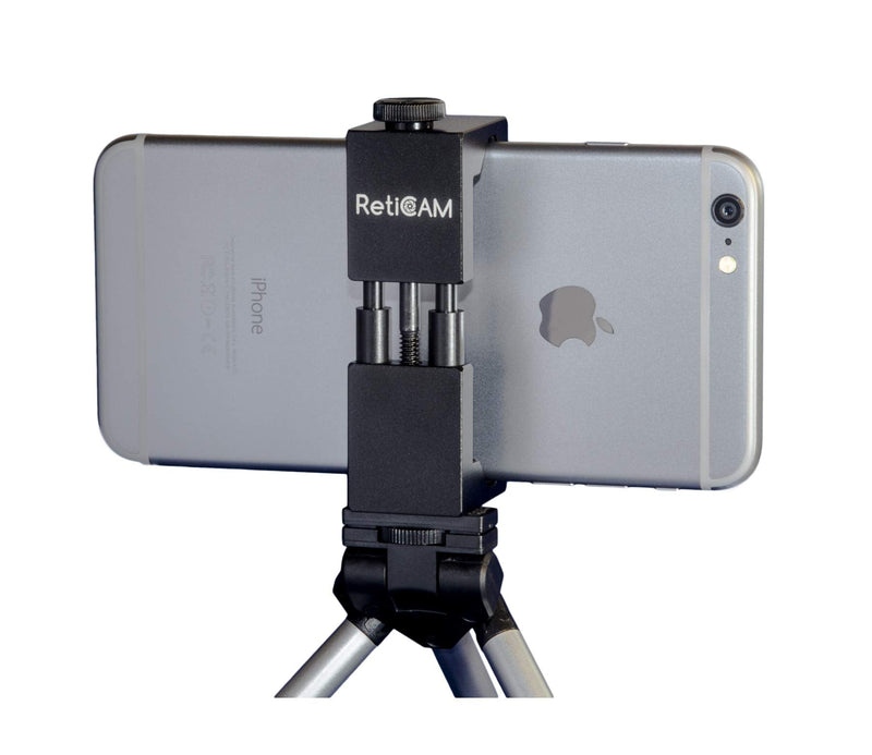 RetiCAM Smartphone Tripod Mount - Metal Universal Smart Phone Tripod Adapter Including Both Standard and XL Mounting Kits Black - Standard and XL (2.1 to 3.6")