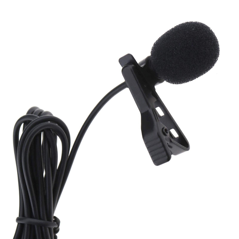Clip on Microphone, Lavalier Lapel Omnidirectional Microphone Kit Professional Mini Smartphones Clip On Microphone Noise Cancelling Mic for Blogger Voice Podcast Interview Video