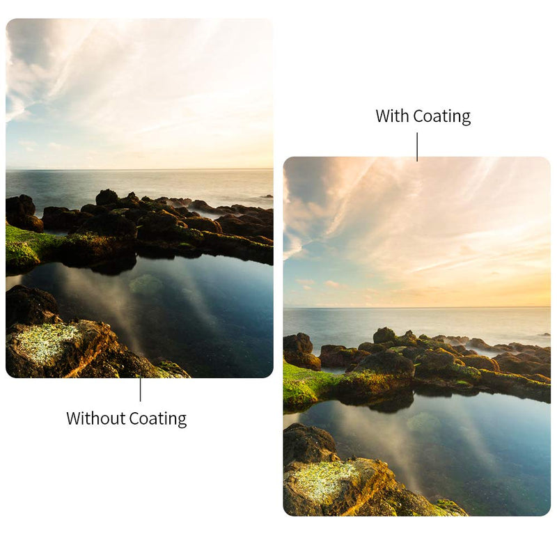 K&F Concept 72mm UV/CPL/ND Professional Lens Filter Kit (3 Pieces), UV Filter + Circular Polarizing Filter + Neutral Density Filter (ND4) + Cleaning Pen + Filter Pouch for Camera Lens