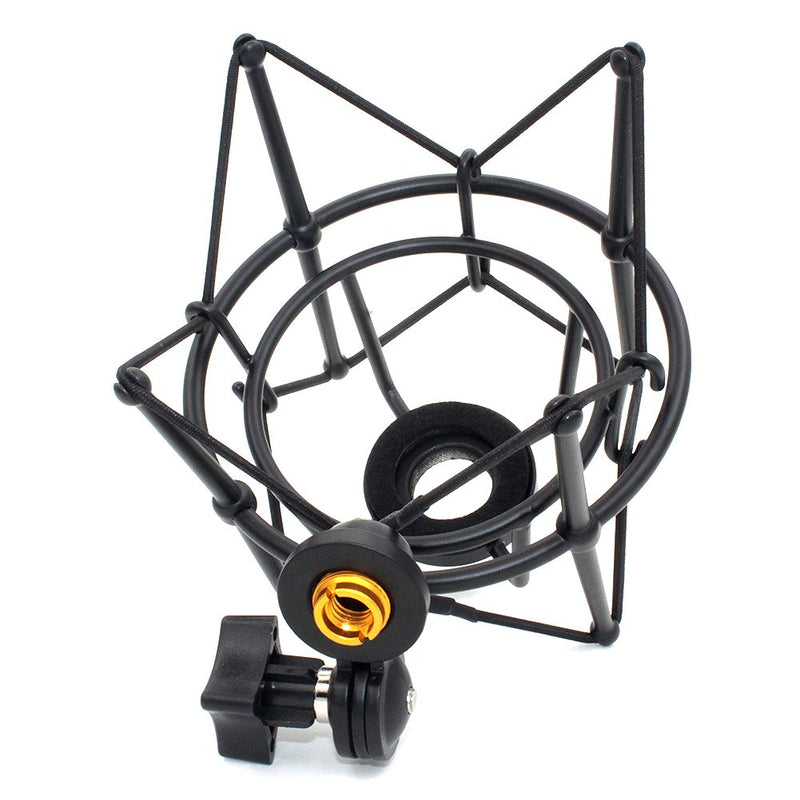 Weymic Wms-1 Black Universal Microphone Shock Mount for B-Spark Mic, Atr2500-usb,Metal Construction with Stand Arm Adapter