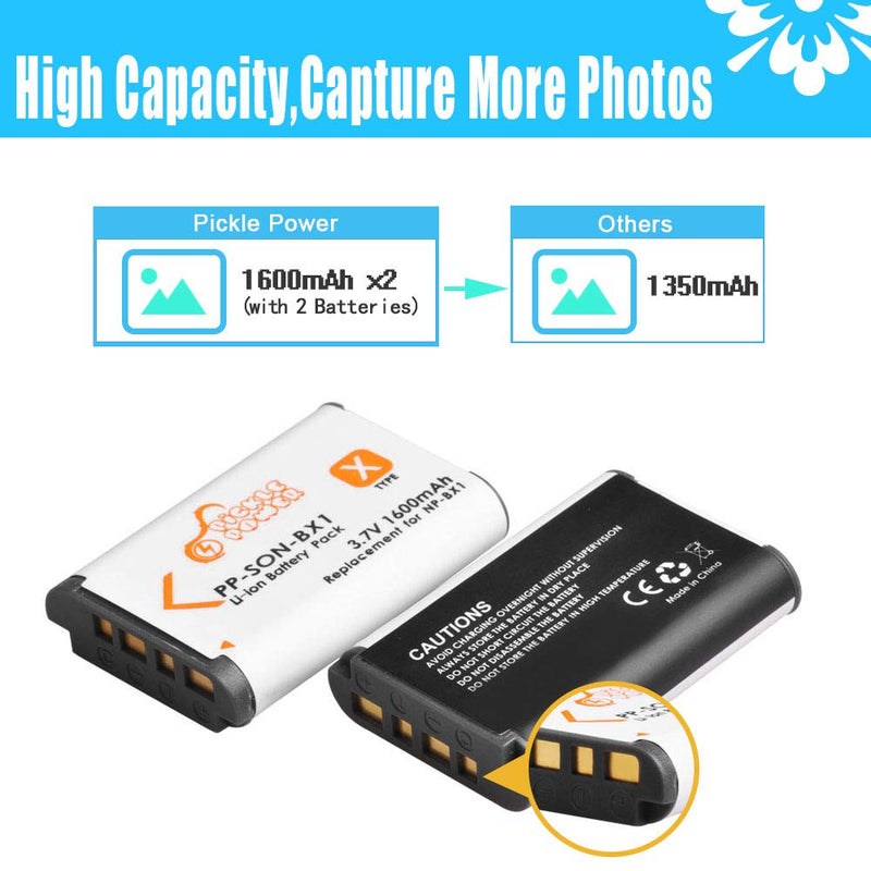 NP-BX1 NP BX1 Battery and Charger with LCD Display Replacement for Sony Cyber-Shot M8 DSC-HX80 HX90V HX95 HX99 HX350 RX1 RX1R II RX100 FDR-X3000 HDR-AS50 AS300 Camera 2 battery + LCD Dual Charger