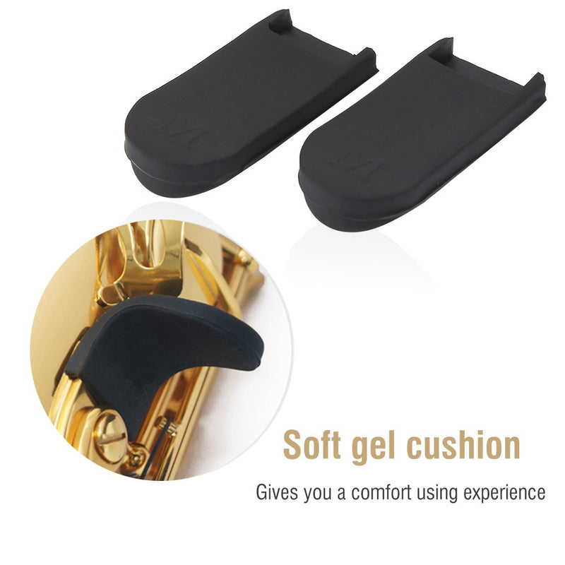 Bnineteenteam 2Pcs Sax Saxophone Thumb Rest Rubber Cushion Sax Thumb Protectors Saxophone Accessories