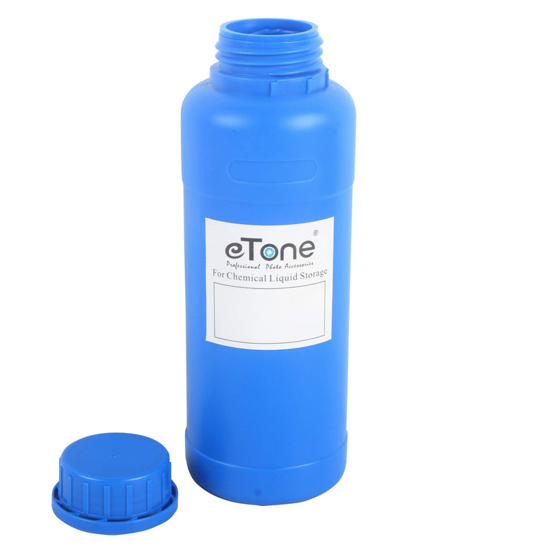3X 500ml Darkroom Chemical Storage Bottles with Caps Film Photo Developing Processing Equipment (Blue) blue