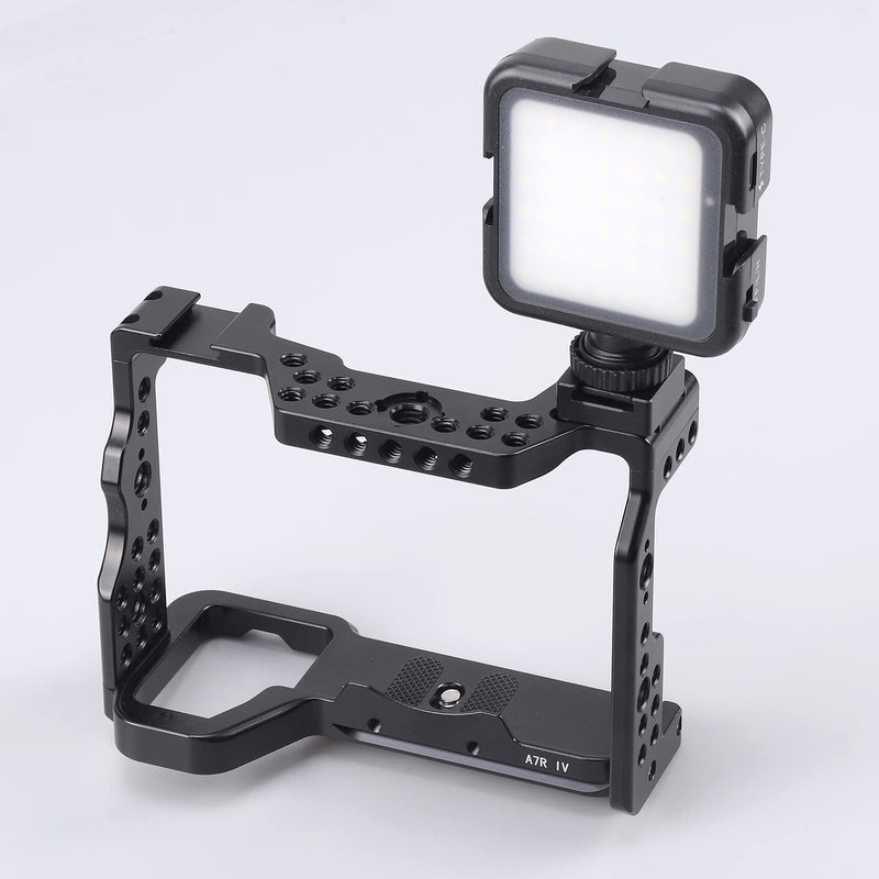 FocusFoto Cold Shoe Mount Adapter Bracket Base with 1/4"-20 Threaded Screw for Camera Cage Flash LED Video Light Field Monitor DSLR Rig