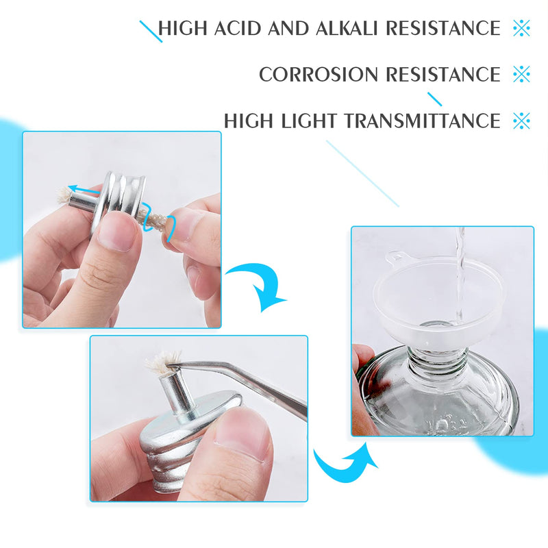 Dental Alcohol Lamp Glass - Alcohol lab Burner Portable Chemistry Heating Equipment for Dental Science Experiments Household and Camping Come with Metal Cap & 1 Cotton Wicks 150ml
