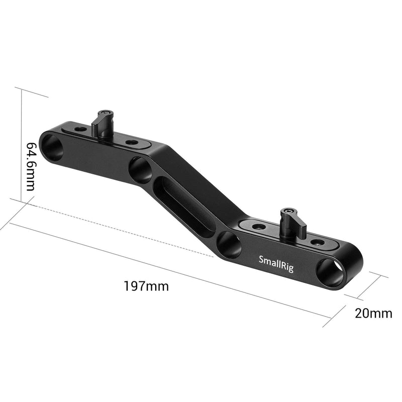 SMALLRIG Z-Shape Offset Raised Railblock for Shoulder Rig System Video Camera DSLR Camcorders - 1031