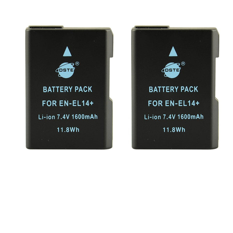 DSTE Replacement for Pro IR Remote MB-D31 Vertical Battery Grip + 2X EN-EL14 EN-EL14A Compatible Nikon D3100 D3200 D3300 D5300 SLR Digital Camera