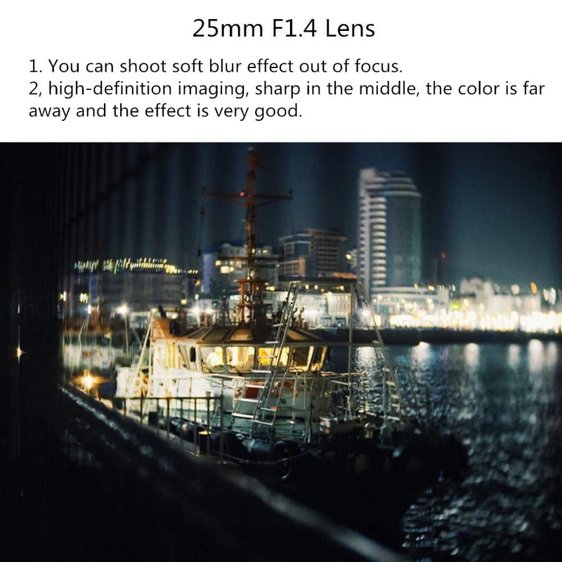 Pixco 25mm F1.4 CCTV Lens for C Mount Camera + 16mm C Mount Movie Lens to Sony E Mount NEX Camera Lens Adapter