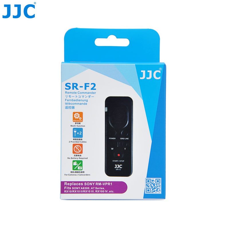 [AUSTRALIA] - JJC Camera Shutter Video Remote Control for Sony A7IV A7 IV III II ZV-1 A7RIV A7R III II A7SIII A7SII A7R A7S A9 II A1 A6600 A6500 A6400 A6300 A6100 A6000 RX10 RX100 VII VI VA V IV Replac Sony RM-VPR1 