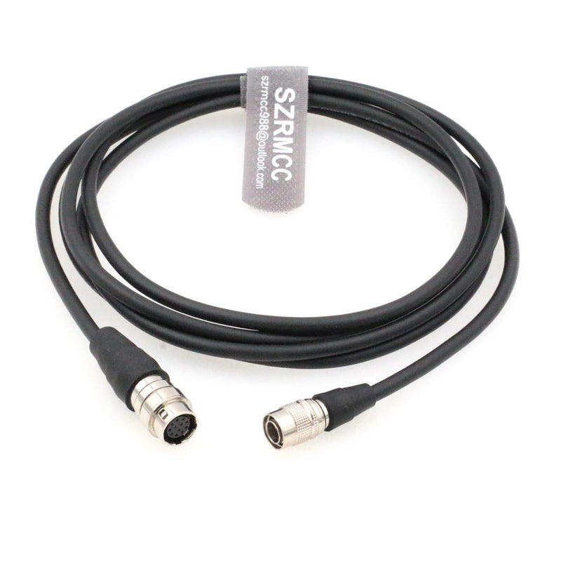 SZRMCC Hirose 4 Pin Male to Hirose 12 Pin Female Start Stop Power Cable for Sony F55 F5 Camera to B4 2/3" Fujinon Nikon Mount Lens