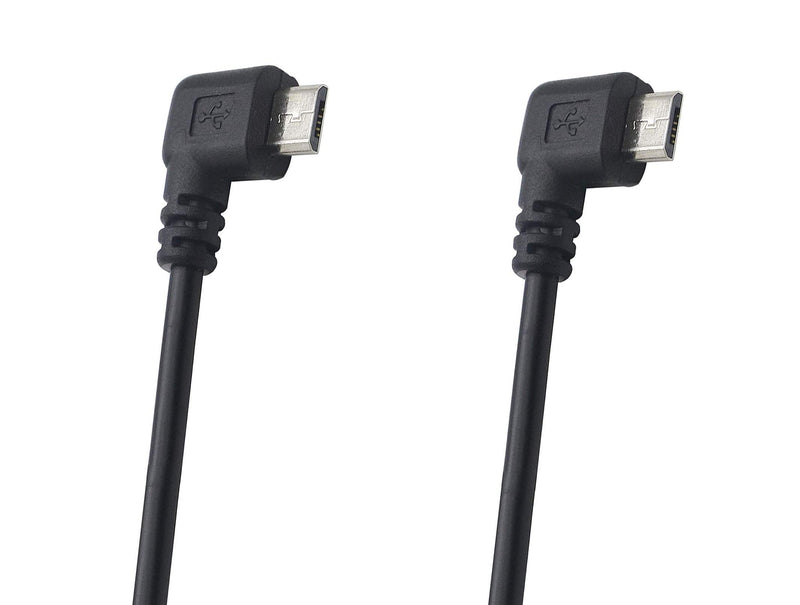 Micro DC Power Adapter, Traodin 2Pcs DC5.5x2.1mm Female to Micro USB Left Turn 90° Male 5V DC Power Supply Charging Cables Connector (0.3m/12Inch) (Micro left90°/DC 5.5X2.1mm F) Micro left90°/DC 5.5X2.1mm F