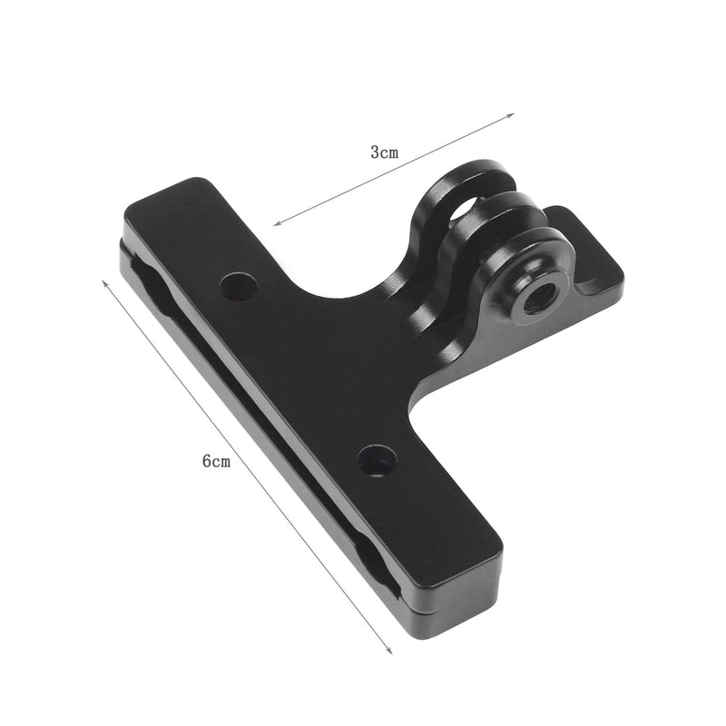 D&F 2Pcs Bicycle Saddle Rail Mount CNC Alloy Bike Camera Mount for All GoPro Hero SJCAM YI Campark Crosstour and Other Action Camera