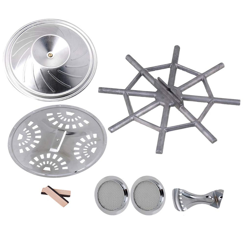 Yibuy Resonator Guitar Kit Bridge Soundhole Cover Resonator Tailpiece Spider bridge Cover Resonator Cone Set of 8