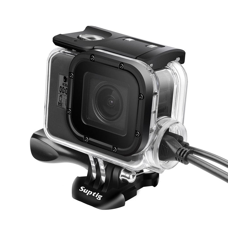 [AUSTRALIA] - Suptig Replacement Waterproof Case Protective Housing Compatible for GoPro Hero 7 Black Hero 5 Gopro Hero 6 for Underwater Charge Use Water Resistant up to 164ft (50m) 