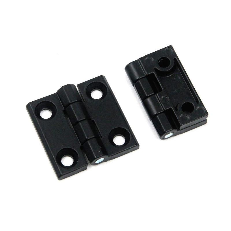 Karcy Hinges Zinc Alloy Ball Bearing Butt Hinge 1.5x1.5x0.3"(LxWxH) Black Square Pack of 6 1.5x1.5x0.3"(LxWxH)