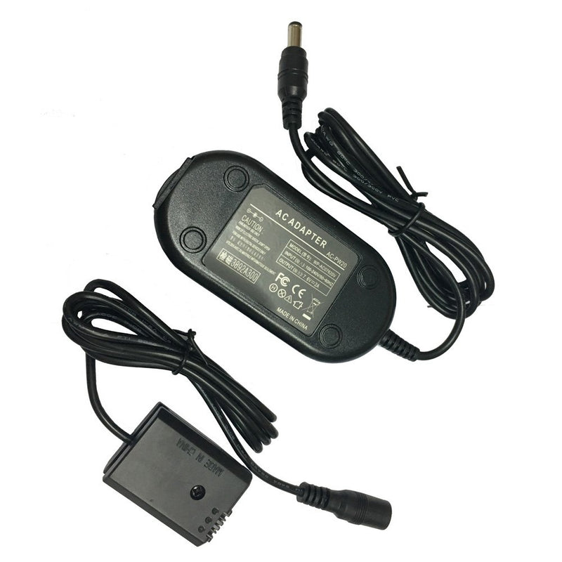 AC-PW20 AC Power Supply Adapter PW20 Charger Kit (NP-FW50 Battery Replacement) for Sony Alpha NEX-5 NEX-5A NEX-5C NEX-5CA NEX-5CD NEX-5H NEX-5K NEX-3 NEX-3A NEX-3C NEX-3CA NEX-3CD NEX-3D NEX-3K