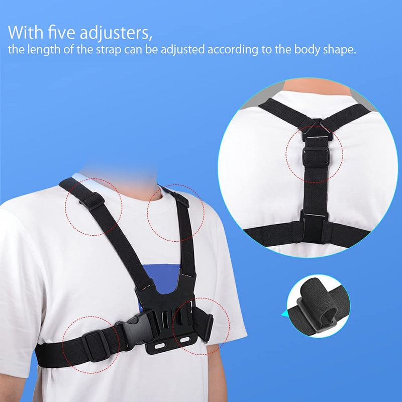[AUSTRALIA] - Mobile Phone Chest Mount Strap Holder Helmet Mount for Action Camera for POV Gopro Akaso Samsung iPhone 