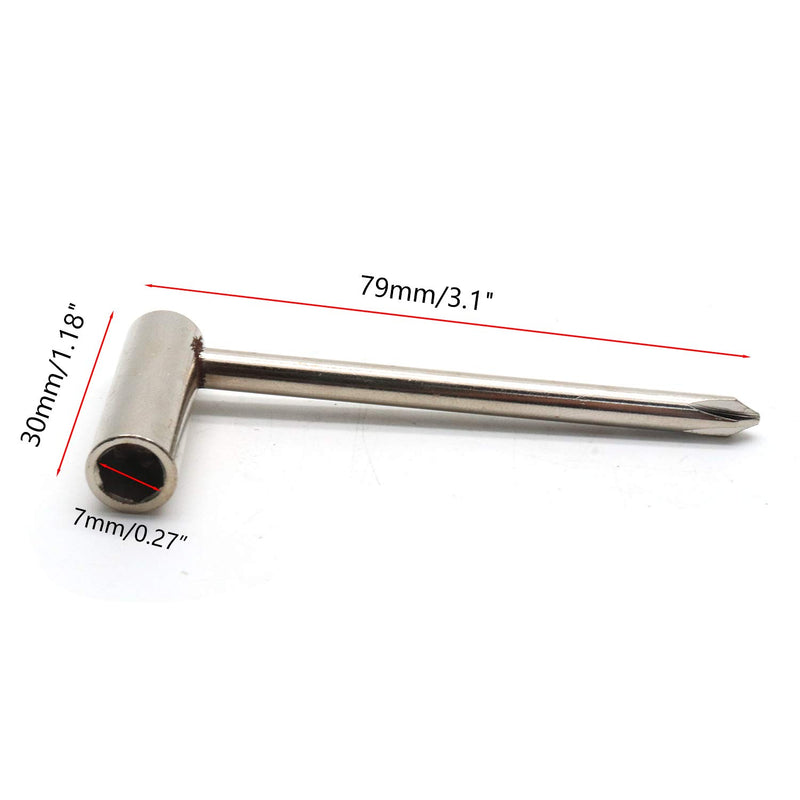 Timiy Guitar Truss Rod Box Repair Adjustment Wrench Set Neck Adjustment Luthier Tool -Pack of 3 V3