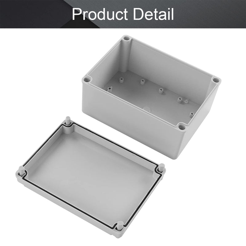 Fielect ABS Plastic Project Box Enclosure Dustproof Waterproof IP67 Junction Box Universal Electrical Box Project Enclosure, 7.87" x 5.91" x 3.97" 200x150x100mm(L*W*H)