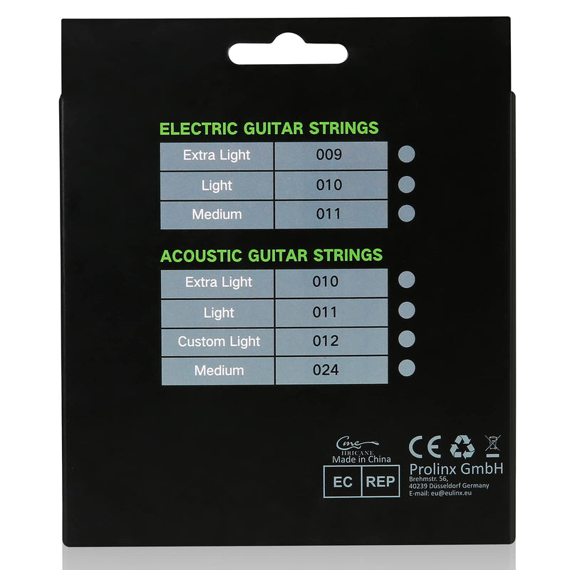 Hricane 22 Pack Acoustic Guitar Strings 92/8 Brass Guitar String Light 11 Gauge 22 strings Light .011