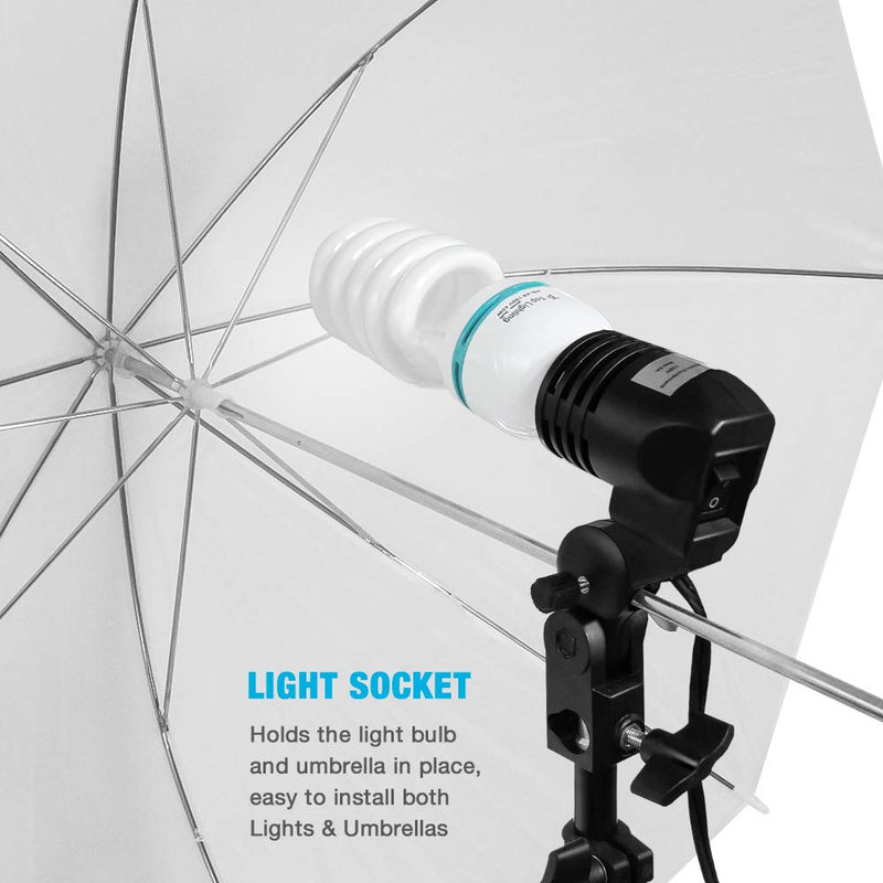 LimoStudio 2 Pcs Photography Studio AC Socket Light Stand Mount Umbrella Holder, AGG886