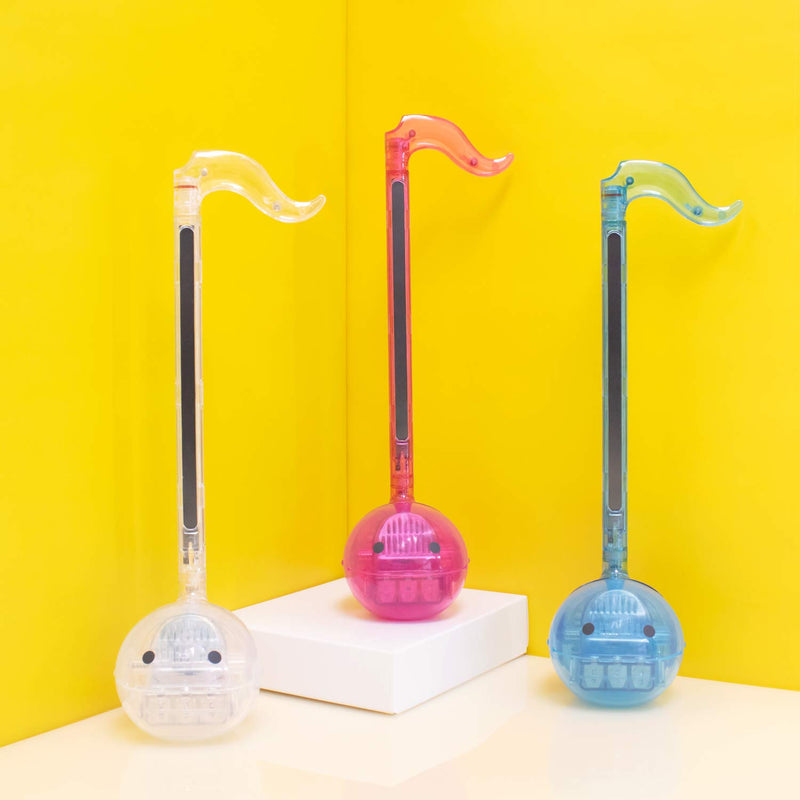 Special Edition Otamatone Crystal [English Version] - Fun Japanese Electronic Musical Toy Synthesizer Instrument designed for Maywa Denki - Clear (White) Otamatone Crystal Clear