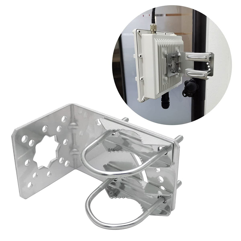 DGHAOP Wireless Bridge Antenna Amplifier Fixing Bracket Double Clamp Antenna Mount Pole Bracket for Cell Phone Signal Booster