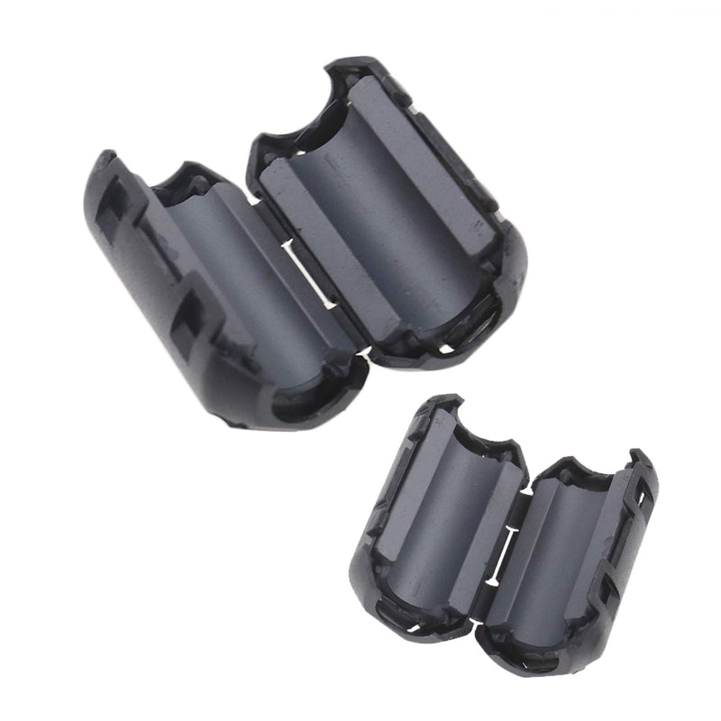 SING F LTD 20pcs Clip-On Ferrite Ring Core Noise Suppressor EMI RFI Clip Cable