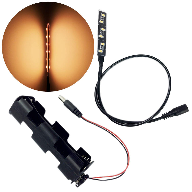 [AUSTRALIA] - LED Candlelight Fake Fire Flames Prop Led Strip Kit for Theatrical Special Effects Battery Operated 