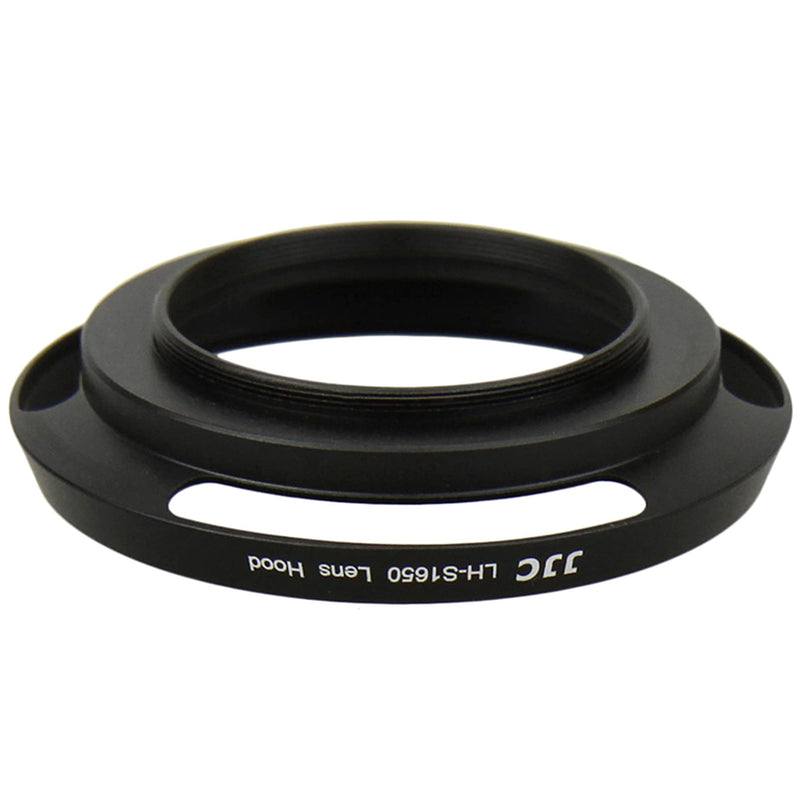 JJC Screw-in Mount Metal Lens Hood Shade Protector for Sony E PZ 16-50mm f/3.5-5.6 OSS SELP1650 Lens On Camera ZV-E10 A6600 A6500 A6400 A6300 A6100 A6000 A5100 A5000 Black